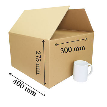 Cutie carton ondulat 400&times;300&times;275 mm, maro, 5 buc. 42474 foto