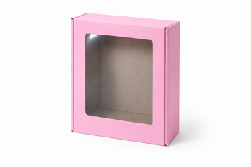 Cutie cu fereastră 245x200x100 mm din carton gofrat. 1 buc 11611 foto