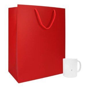 Pungă carton cu m&acirc;nere  380х280х125  mm, roșie &ndash; 1 buc. 44 foto