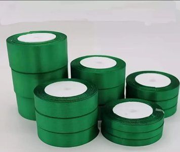 Panglică de satin verde 5 cm &times; 23 m &ndash; 1 rolă 43219 foto