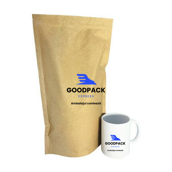 Doy-pack 210x380 mm kraft + metalizare 50 buc. 22170 foto