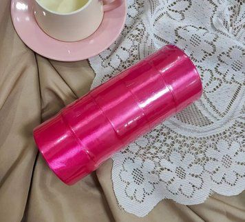 Panglică de satin roz aprins 4 cm &times; 22,5 m &ndash; 1 rolă 5 foto