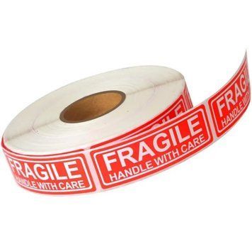 Autocolante FRAGILE &ndash; 800 buc., 1 rolă 27321 foto