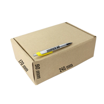 Cutie 240x170x90 mm autoasamblabilă pentru colete (1,0 kg) maro, set de 5 bucăți 2378 foto