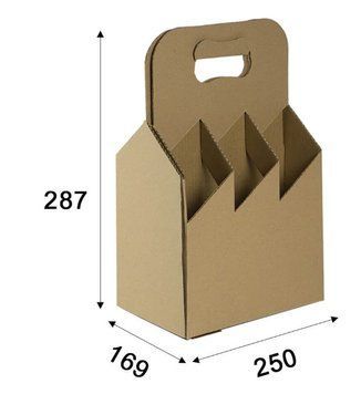 Cutie din carton pentru vin 250&times;169&times;287 mm &ndash; 1 buc. 0105 foto
