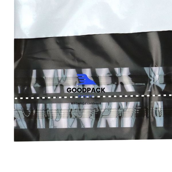 Pachet curier A3+, 340&times;440 mm, alb, cu clapetă dublă, 50 &mu;m, set 100 bucăți 23720 foto