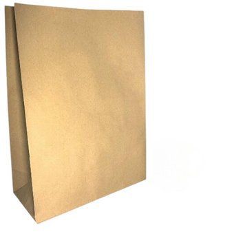 Pungă de h&acirc;rtie fără m&acirc;nere, 280х130х380 mm, kraft maro, 20 buc. 50301 foto