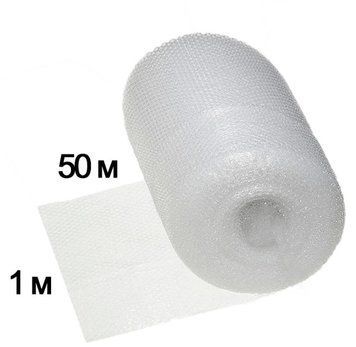 Folie cu bule de aer 100 cm x 50 m, 45 microni, 1 rolă. 012406 foto